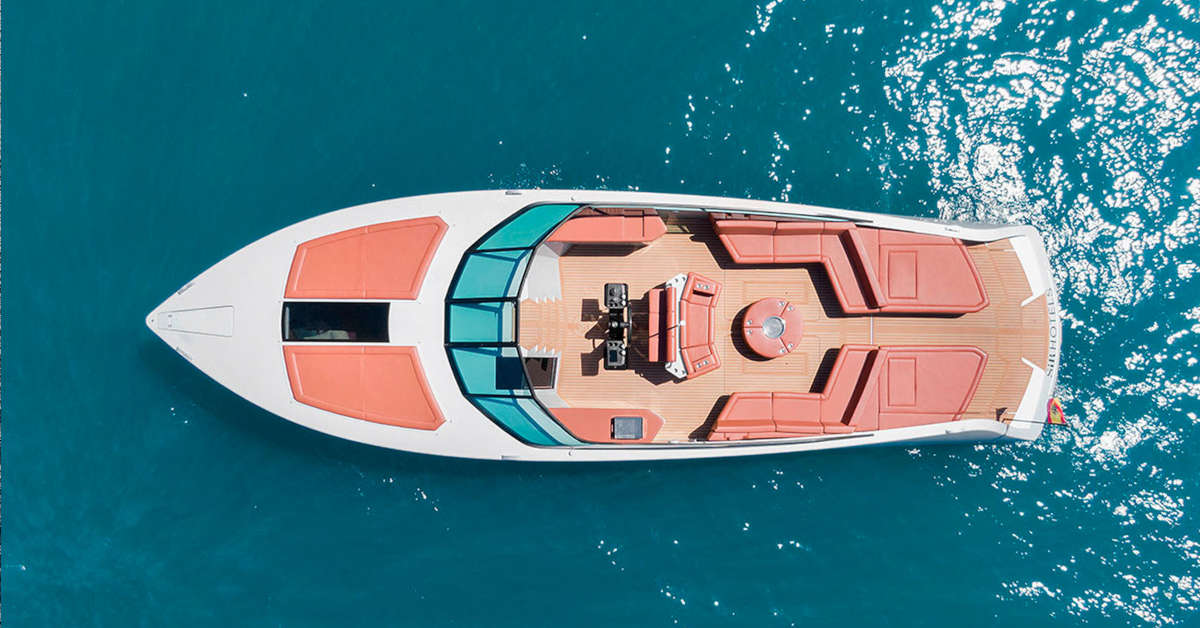 A luxury boat for rent in Ibiza